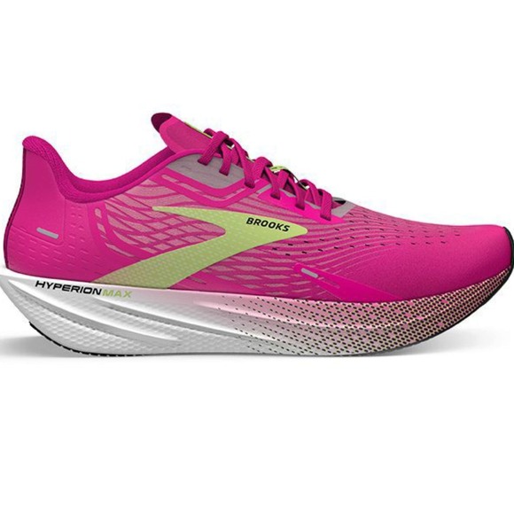 Brooks Shoes - Brooks Hyperion Max Womens Neon Pink Green Performance Running Shoes 9 B